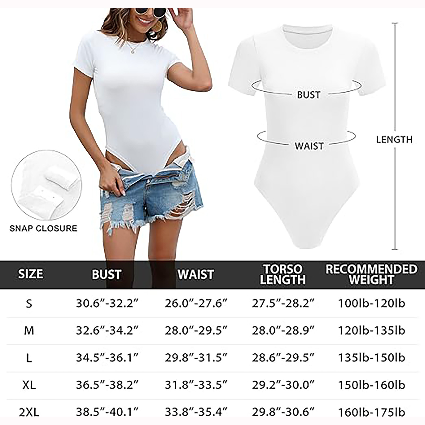 Body Suits for Womens Short Sleeve 7
