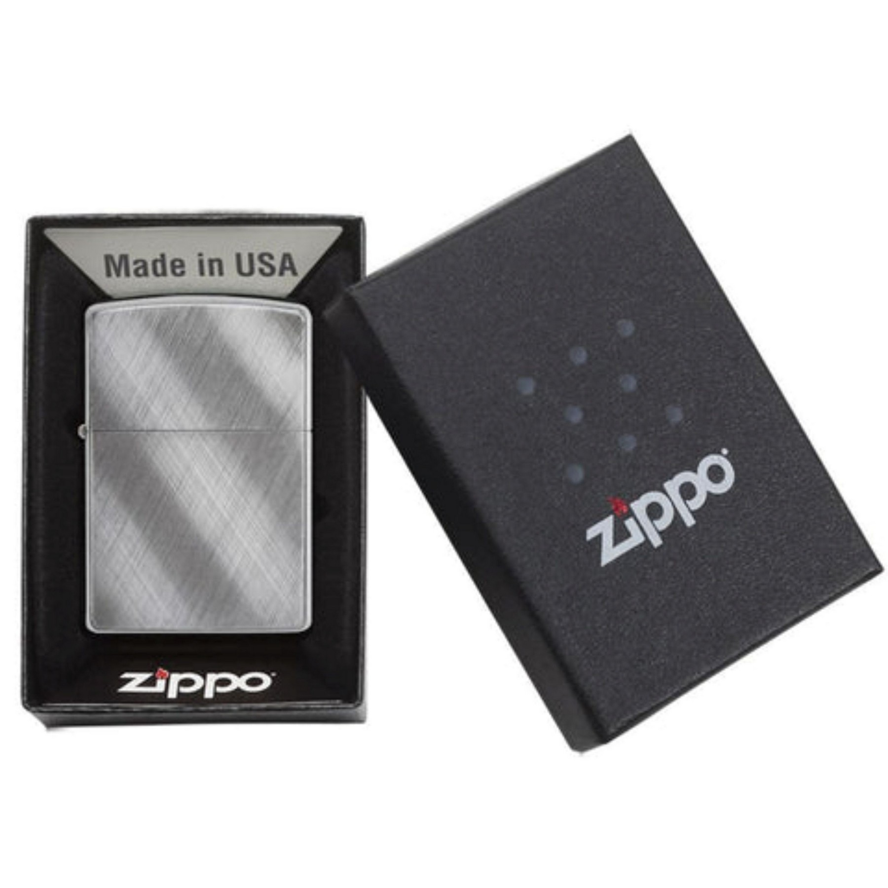 Genuine Zippo windproof lighter - Diagonal Weave 4