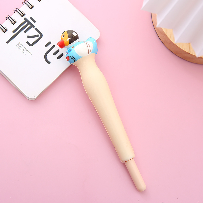 2 in 1 Squishy Duck Ball Pen and Squeeze Toy 4