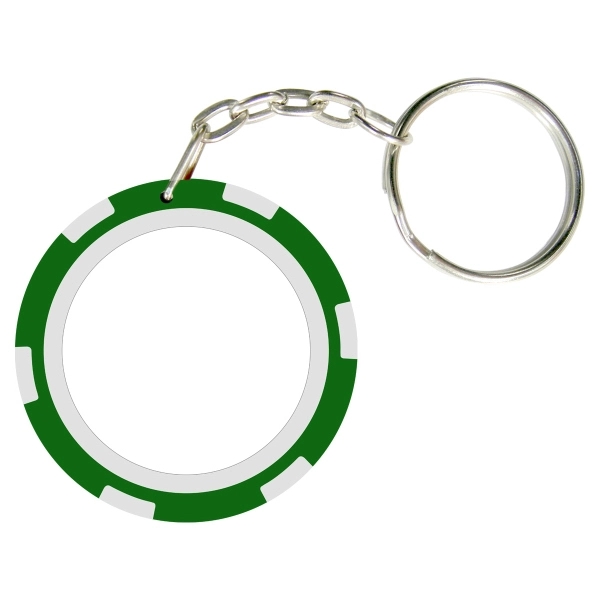 6 Stripe Poker Chip Keychain 2