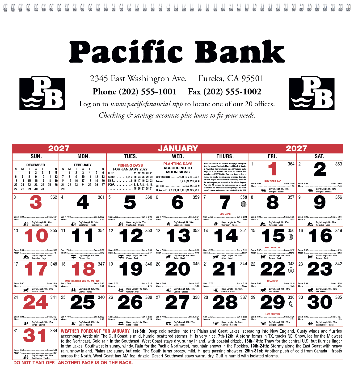 Triumph® Calendars Small Almanac 10