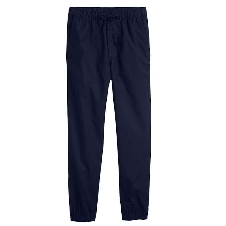 Boys' Slim Fit Twill Joggers - Navy L 14/16 2