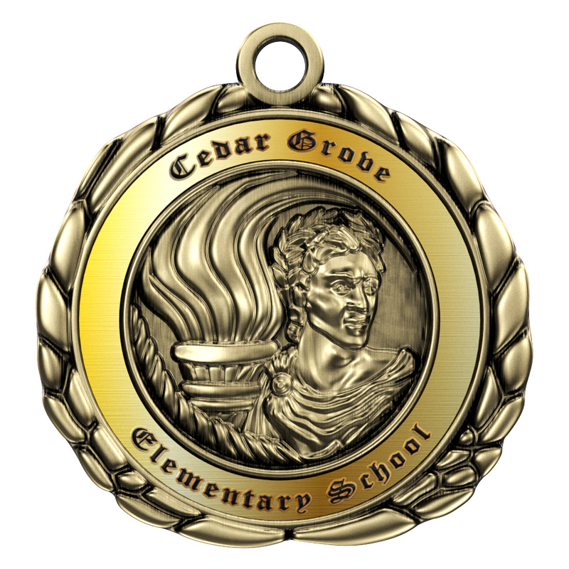 Express Vibraprint™ Victory Quali-Craft Medallion (2-1/2") 1