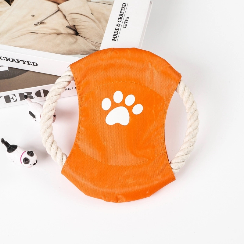 Pet Fabric Rope Flying Saucer Toy 2