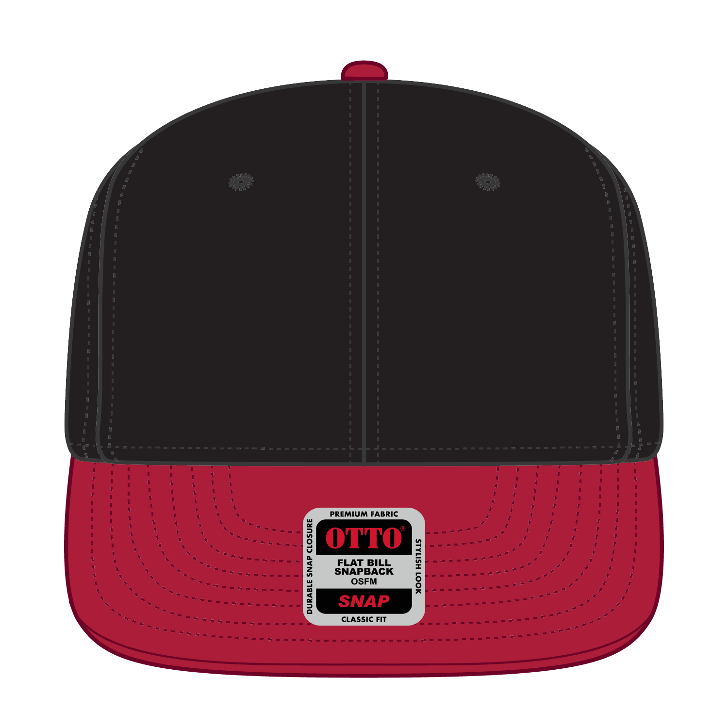 OTTO CAP® OTTO SNAP 6 Panel Pro Style Snapback Hat 92