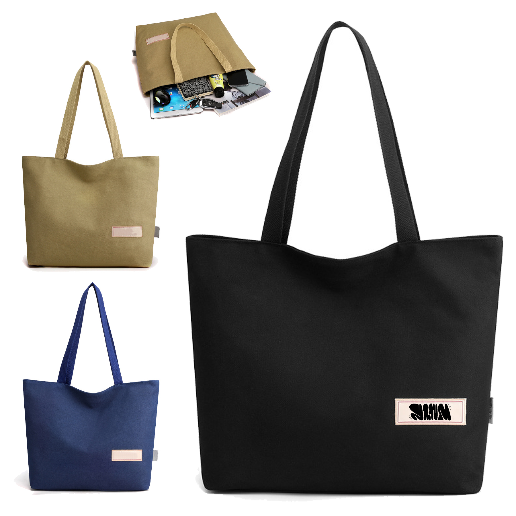 100% Cotton Reusable Tote Bags 1