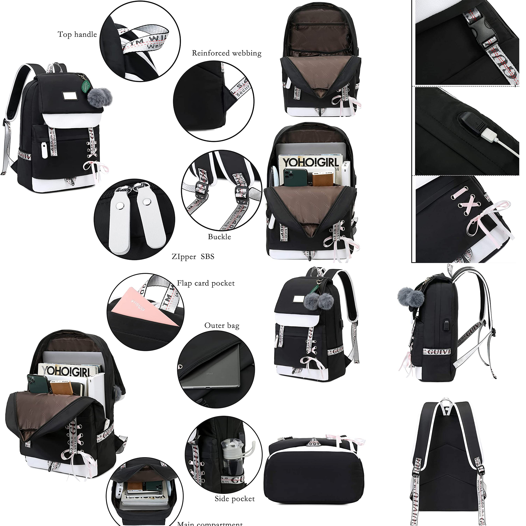Backpacks for Girls Schoolbag for Kids 2