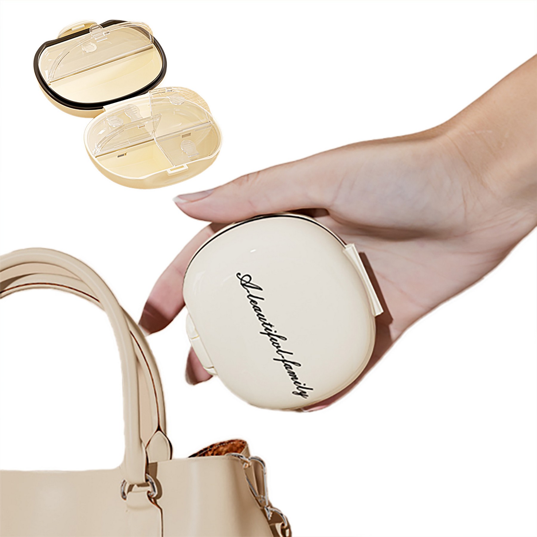 7-day Portable Triple Moisture Proof Pill Case 4