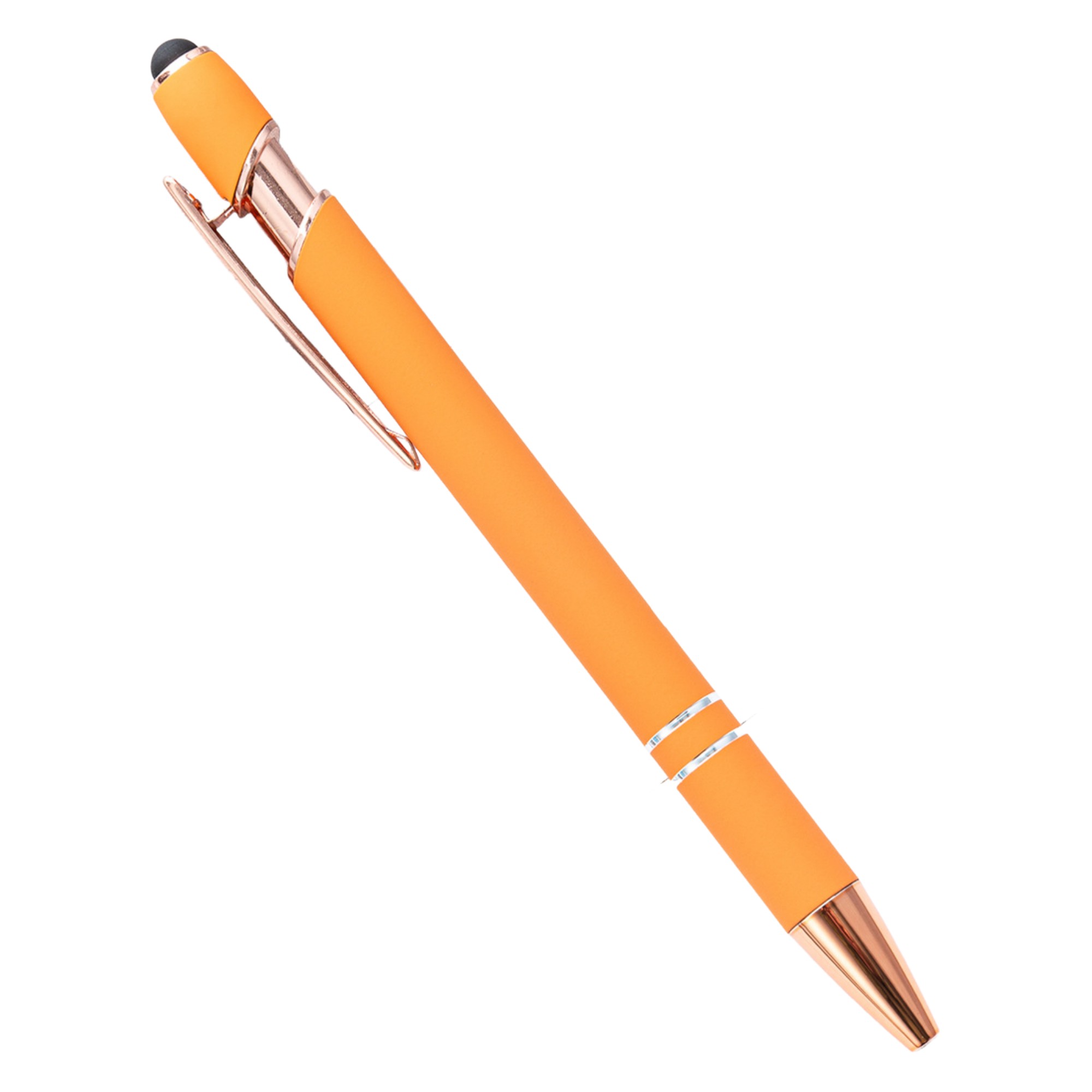 Plastic Metal Dual Function Stylus Ballpoint Pen 5.63" 10