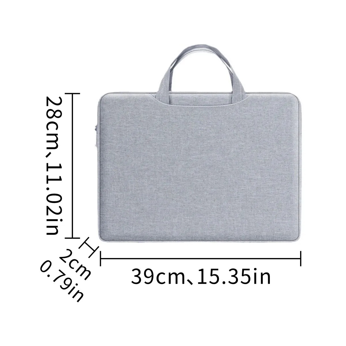 15 Inch Slim Laptop Sleeve With Carry Handles 6