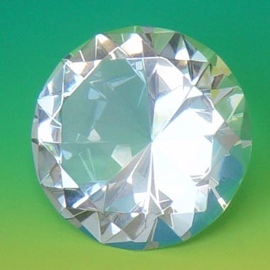 2-3/8"DIAMOND SHAPED CRYSTAL 1