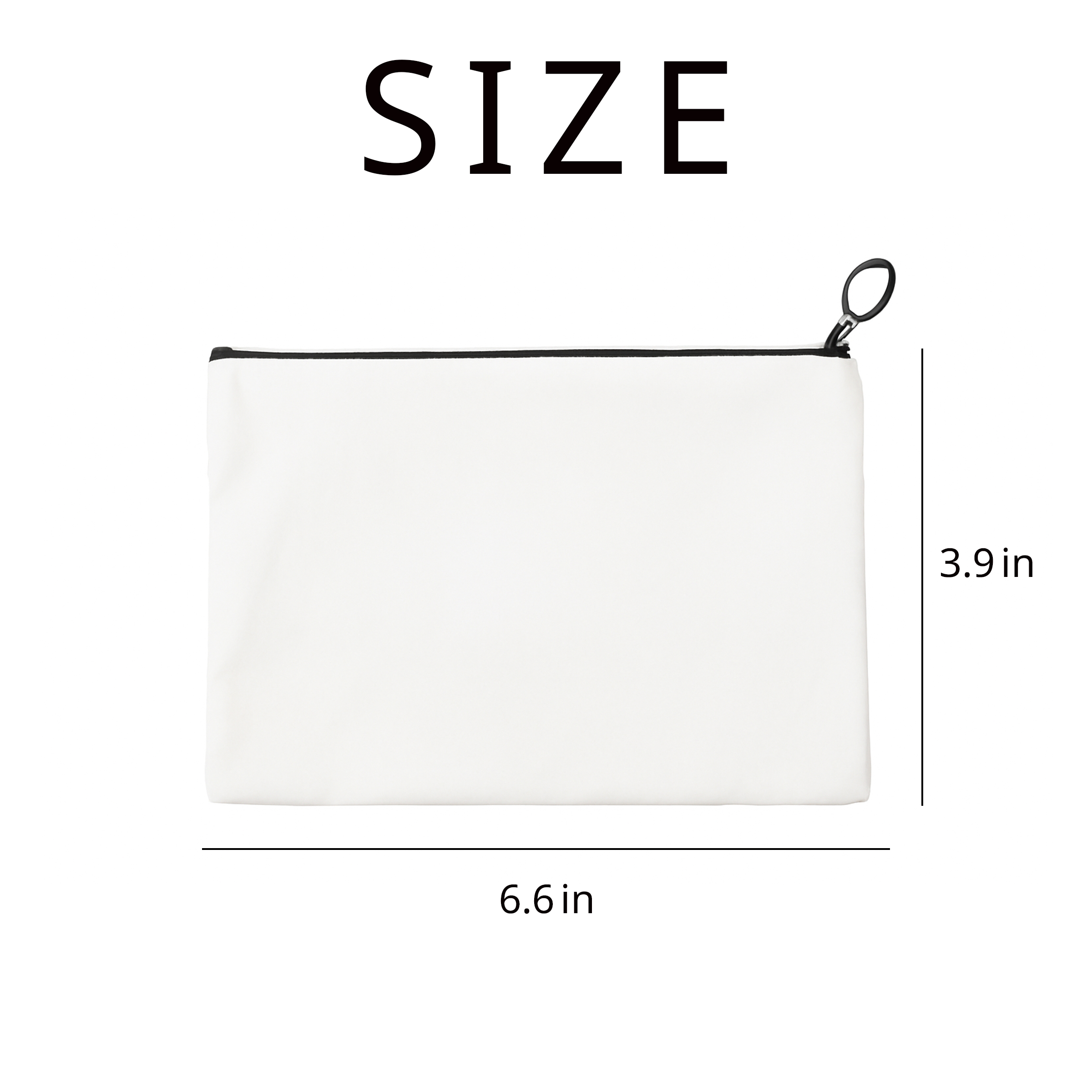 Canvas Zipper Pouch With Colored Trim 2