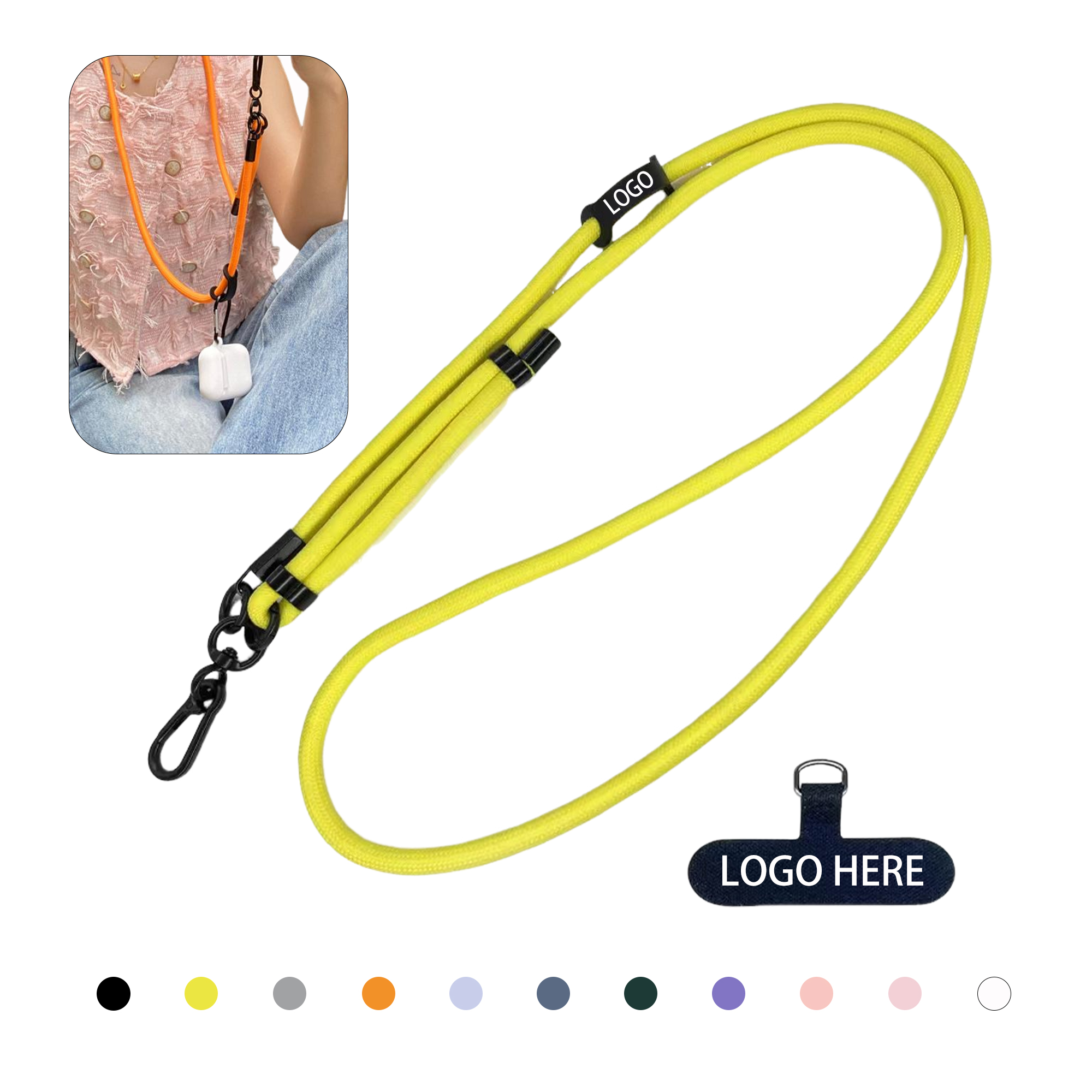 Adjustable Anti Theft Mobile Phone Lanyard 2