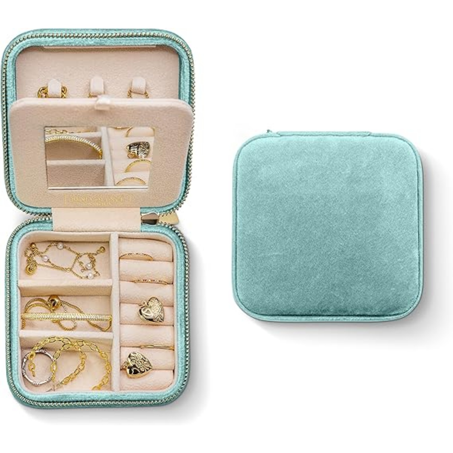 Plush Velvet Travel Jewelry Box 1