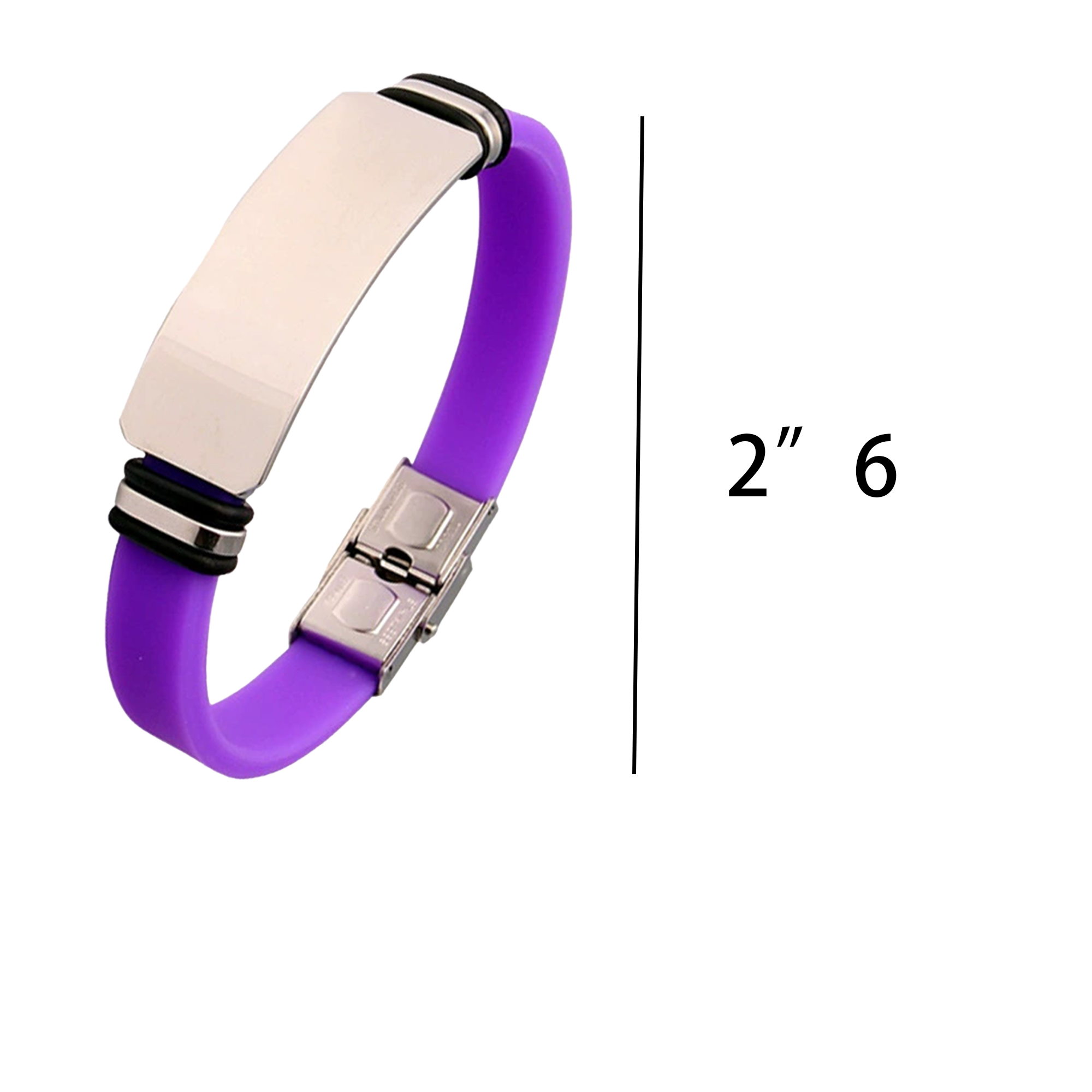 Couple's Silicone Titanium Steel Bracelet 1