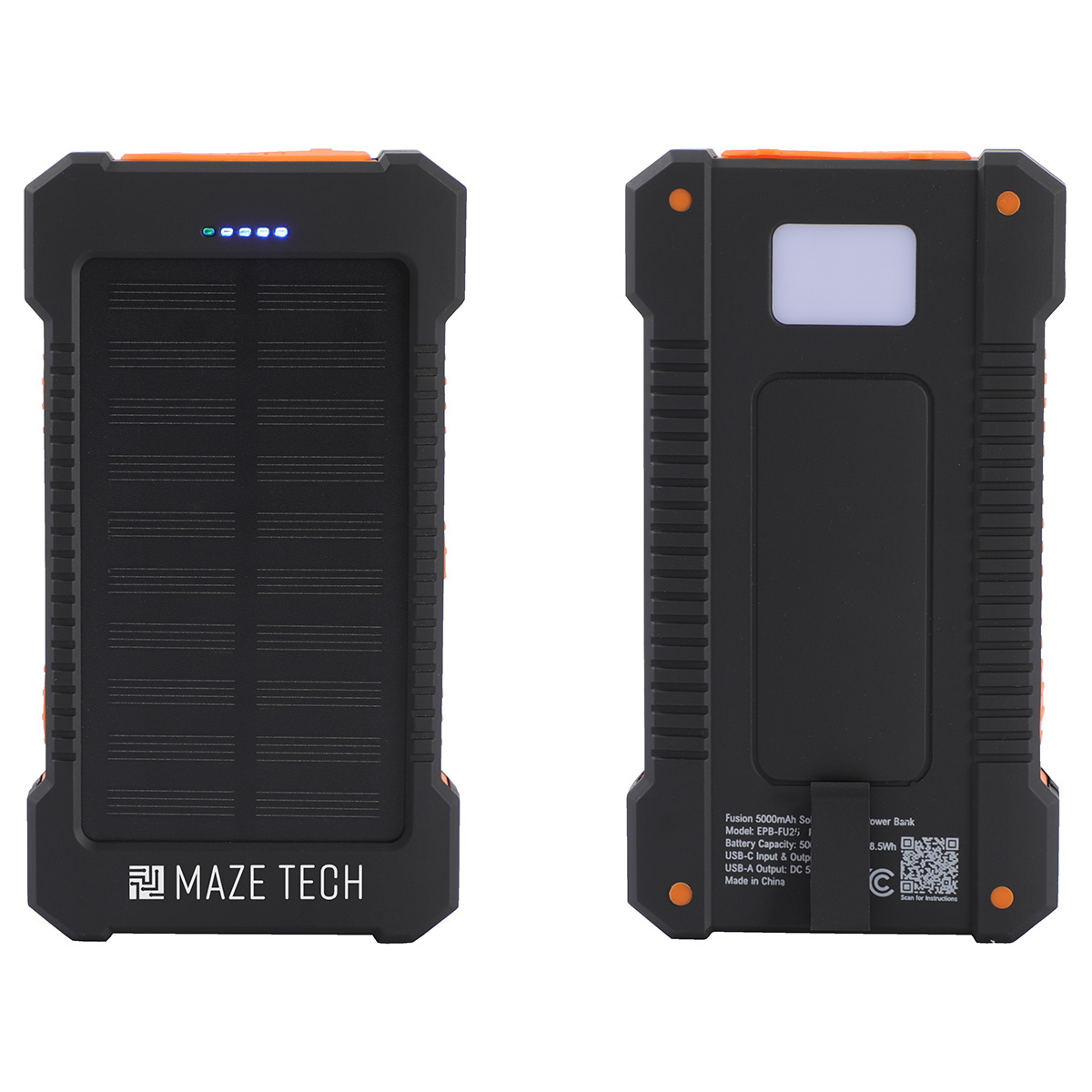Fusion 5000mAh Solar-Charging Power Bank 9