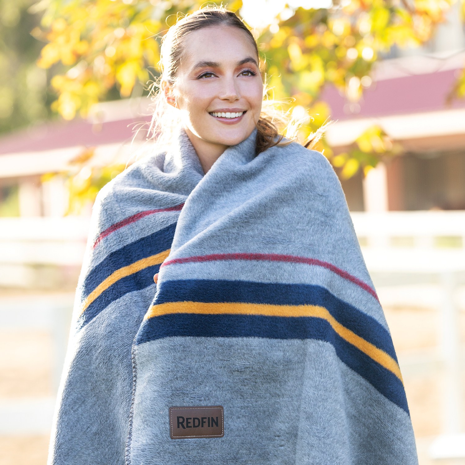 Chalet Stripe Blanket Made of 58% Recycled Cotton 2
