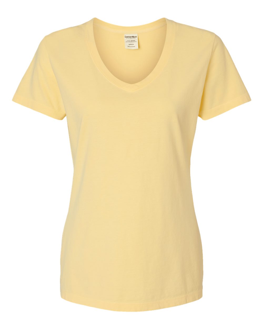 Women's Garment-Dyed V-Neck T-Shirt - GDH125 11