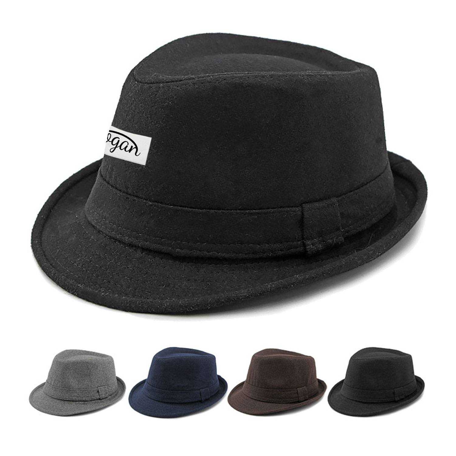 Mens Premium Black Fedora Hat 15