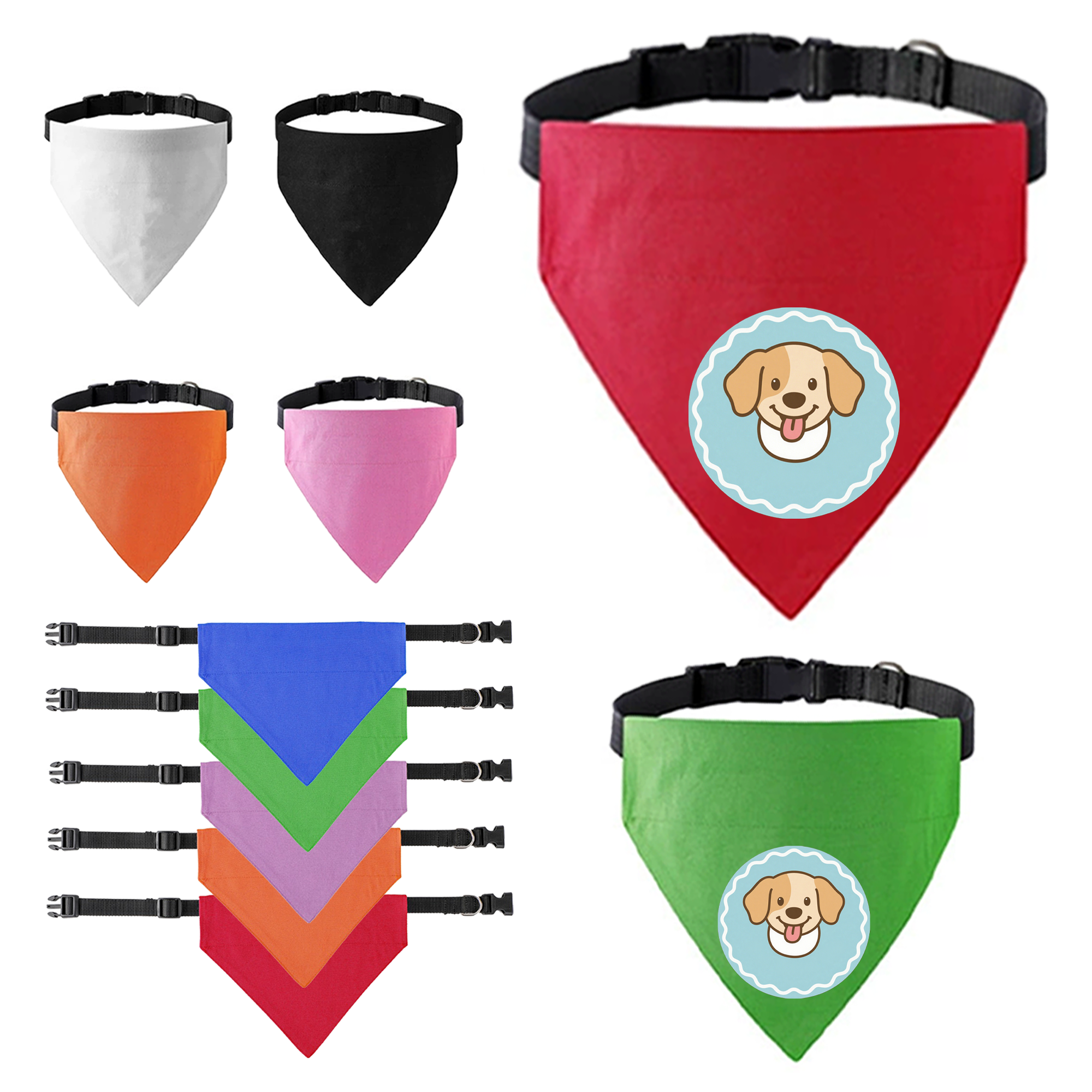 Adjustable Pet Drool Bandana 3