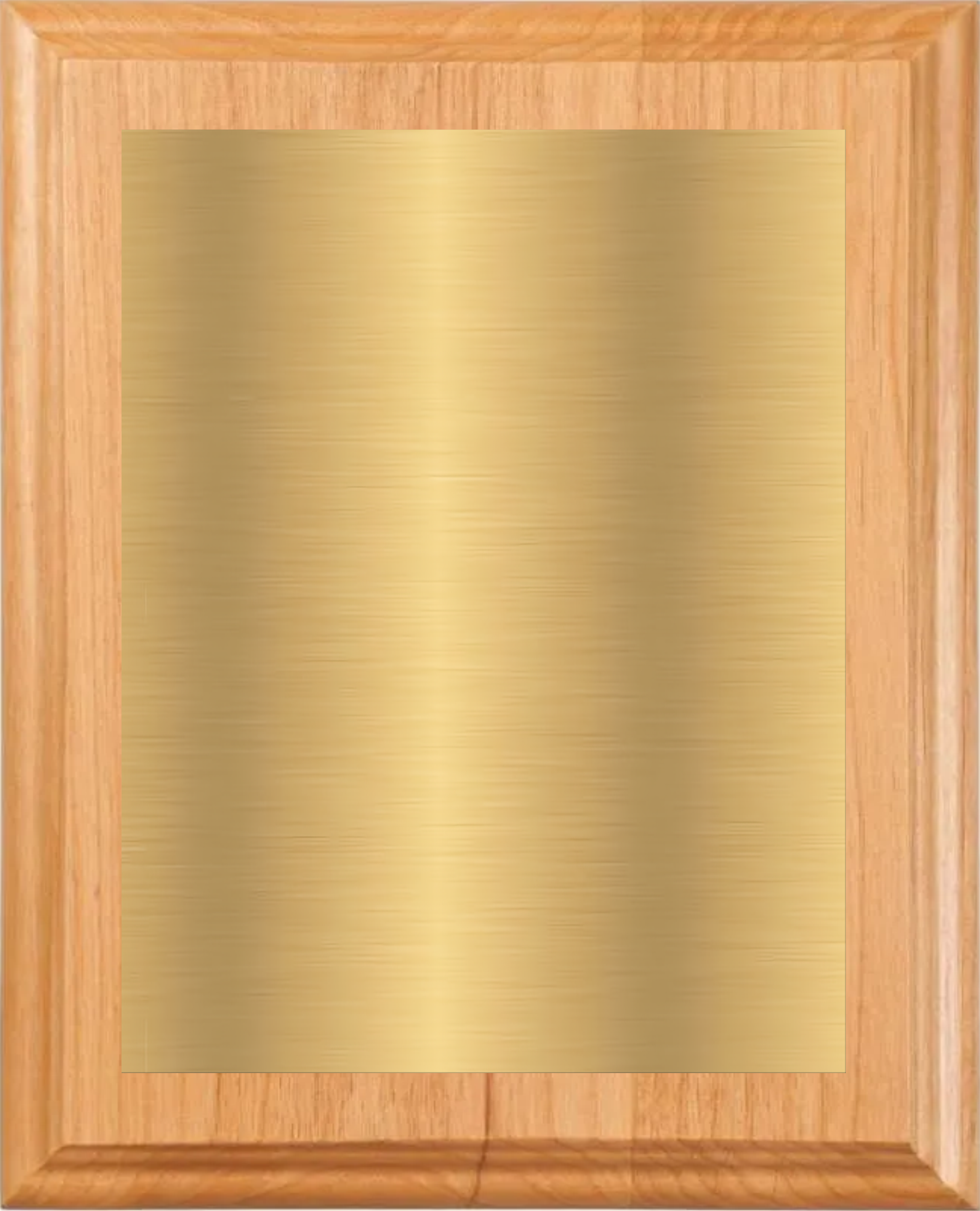 Alder Wood Plaque w/Choice of Single Plate 9
