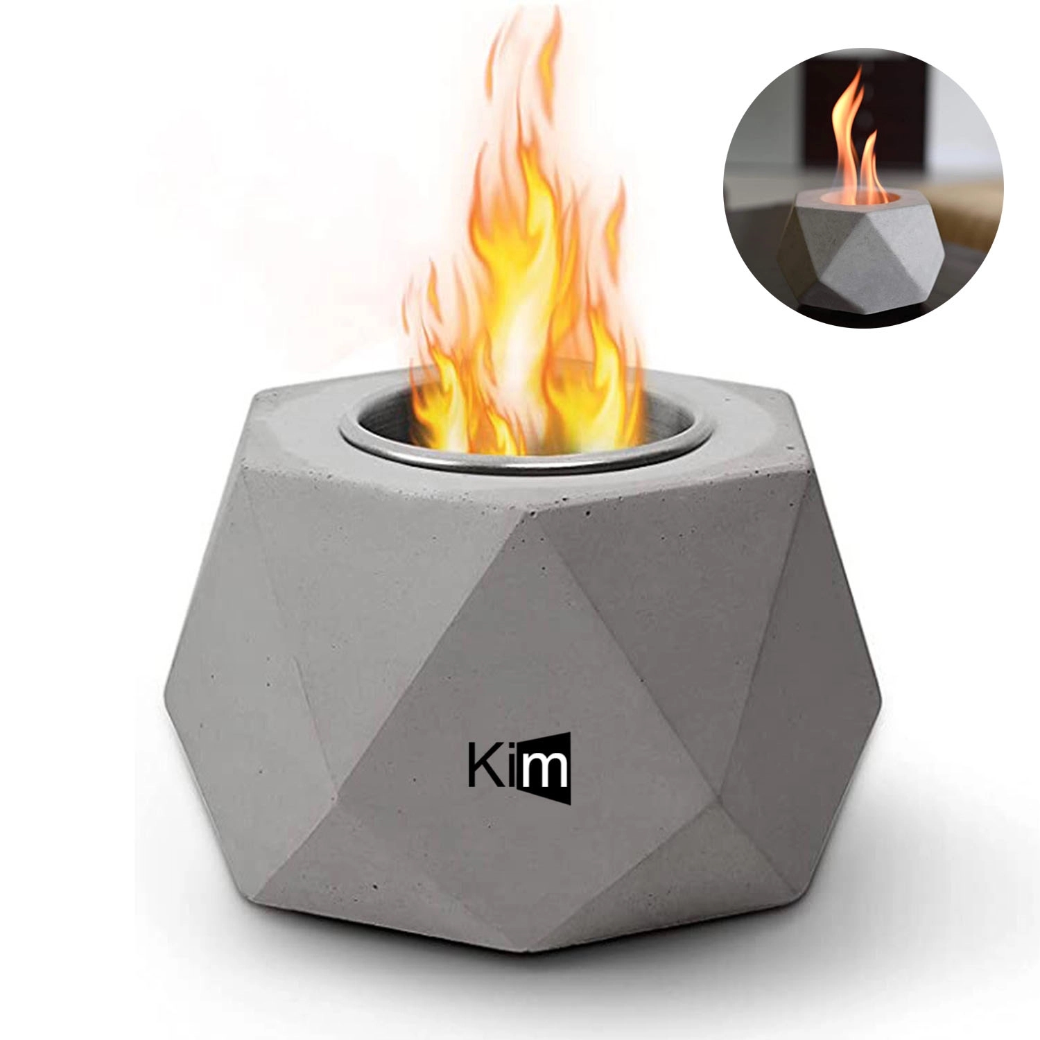 Concrete Tabletop Fire Pit 1