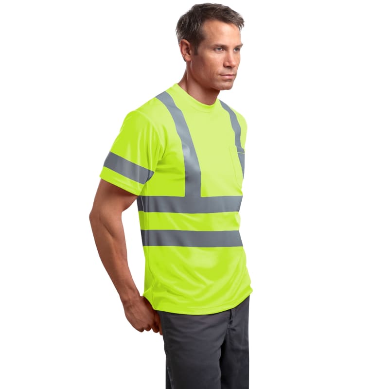 CornerStone - ANSI 107 Class 3 Short Sleeve Snag-Resistant Reflective T-Shirt. 3