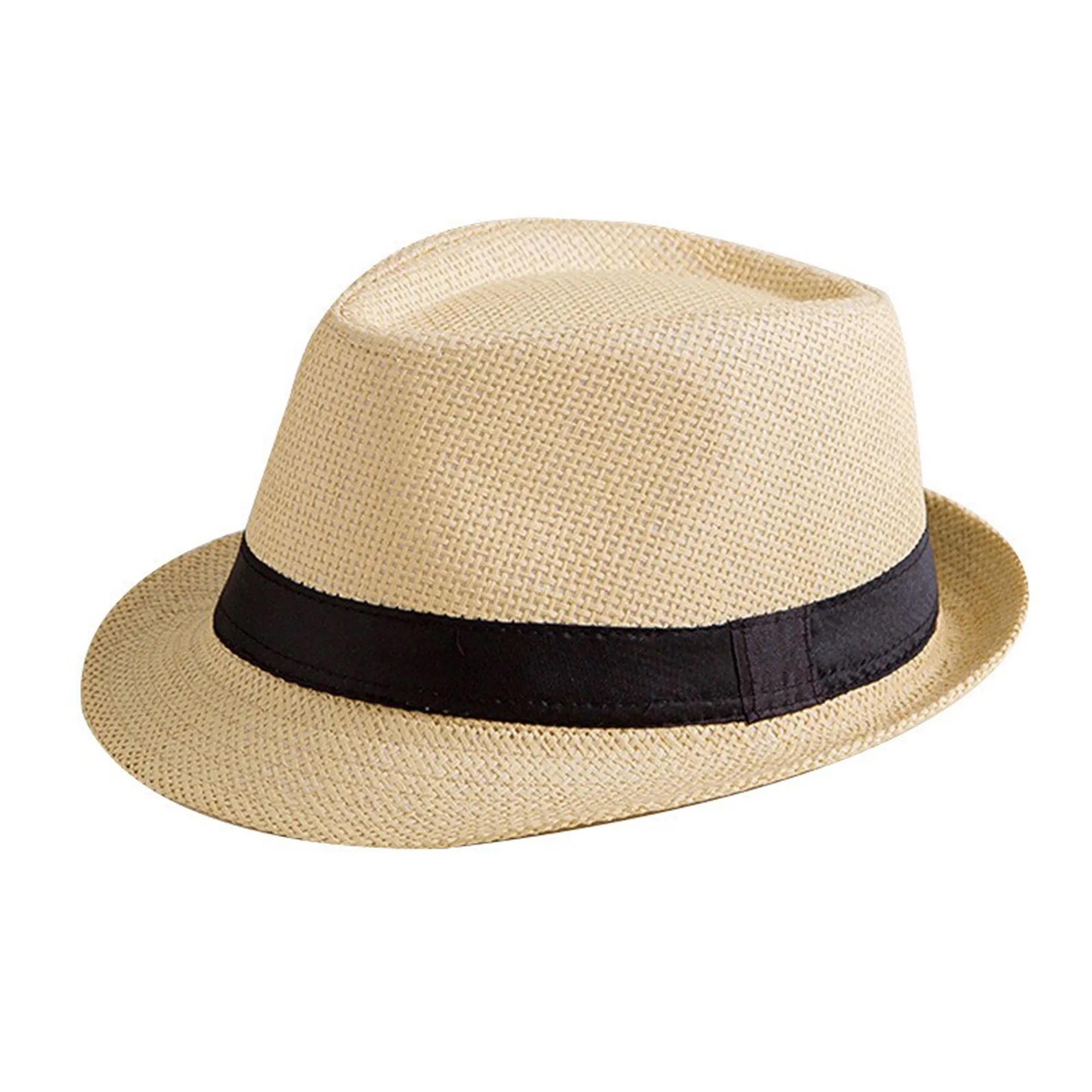 Classic Straw Fedora Hat 2