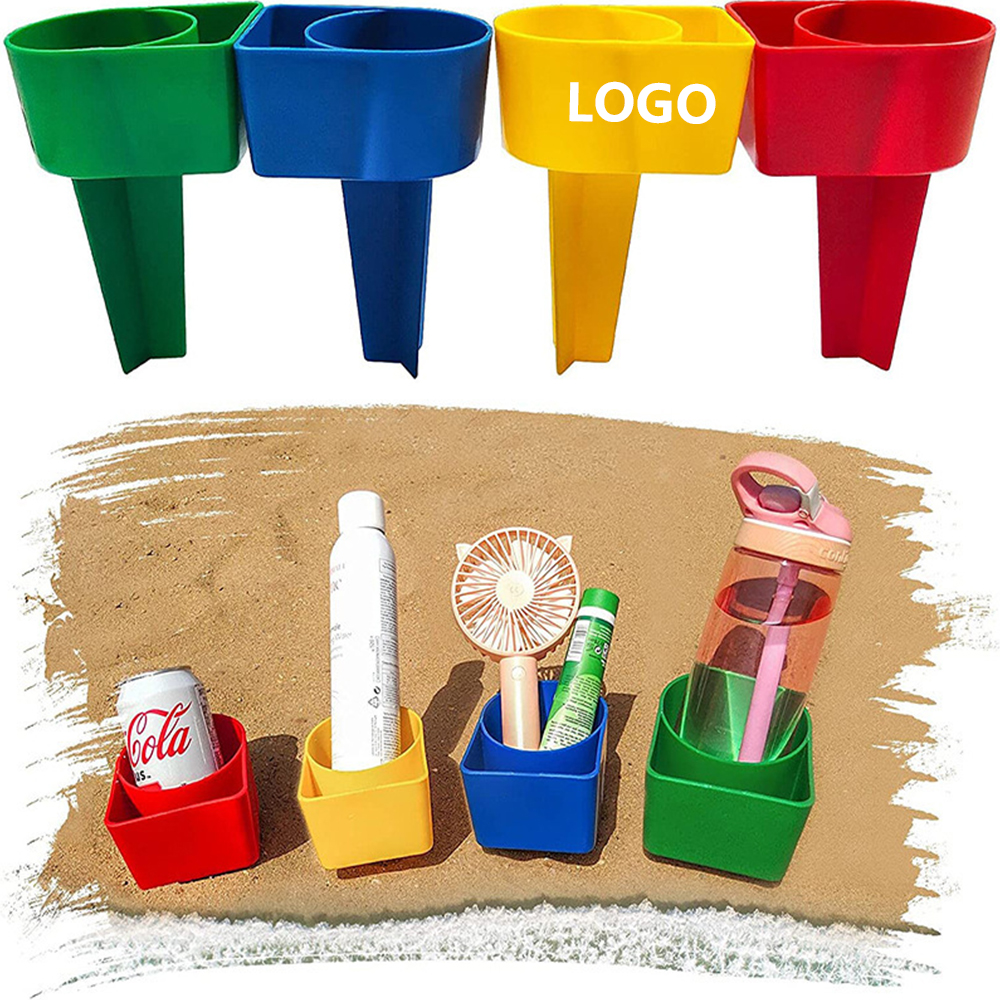 Beach Cup Holder with Pocket 2