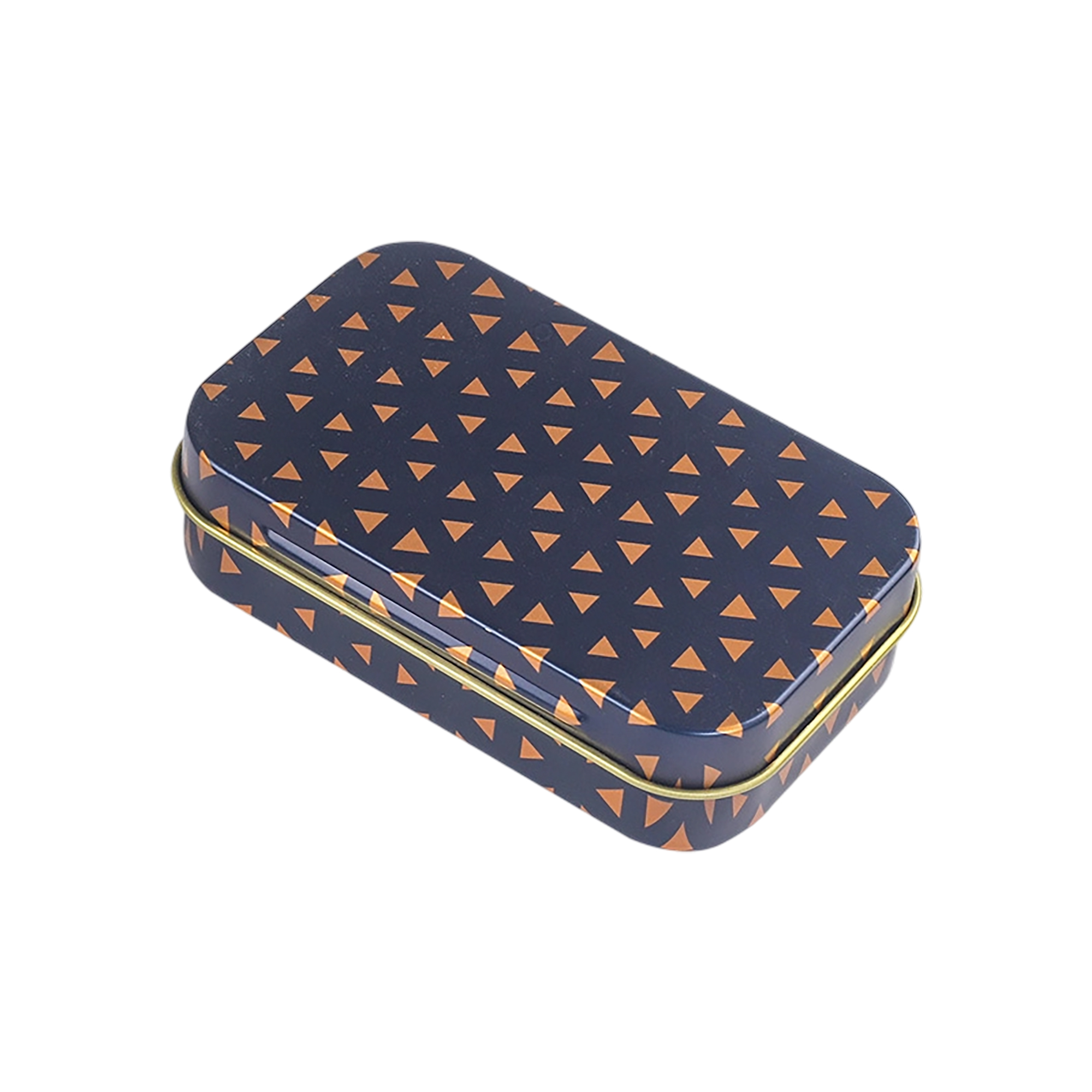 Tinplate Rectangular Hinged Storage Box With Lid 4