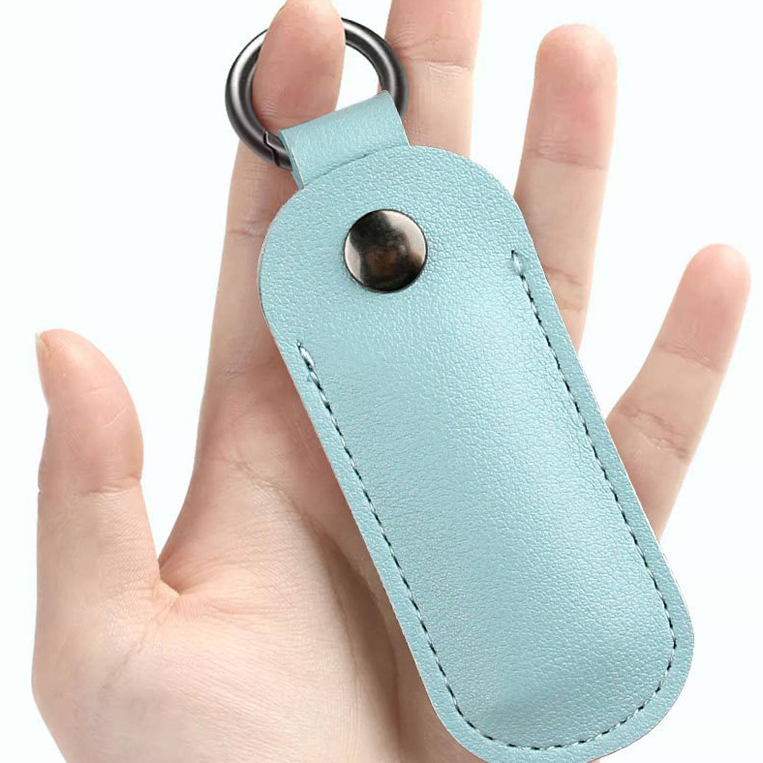 PU Leather USB Cable Organizer Keychain 5