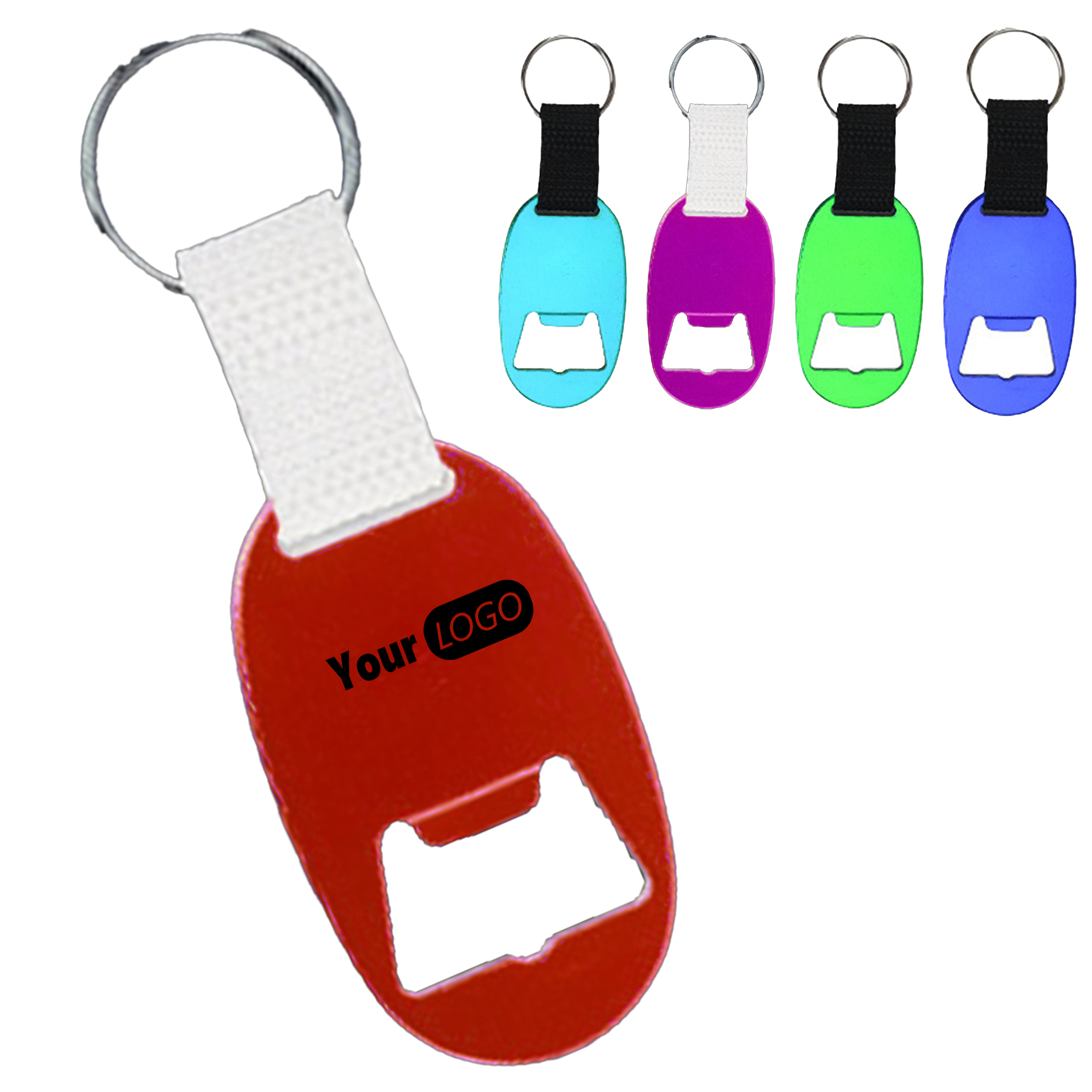 Aluminum Vibrant Bottle Opener Keychain 2
