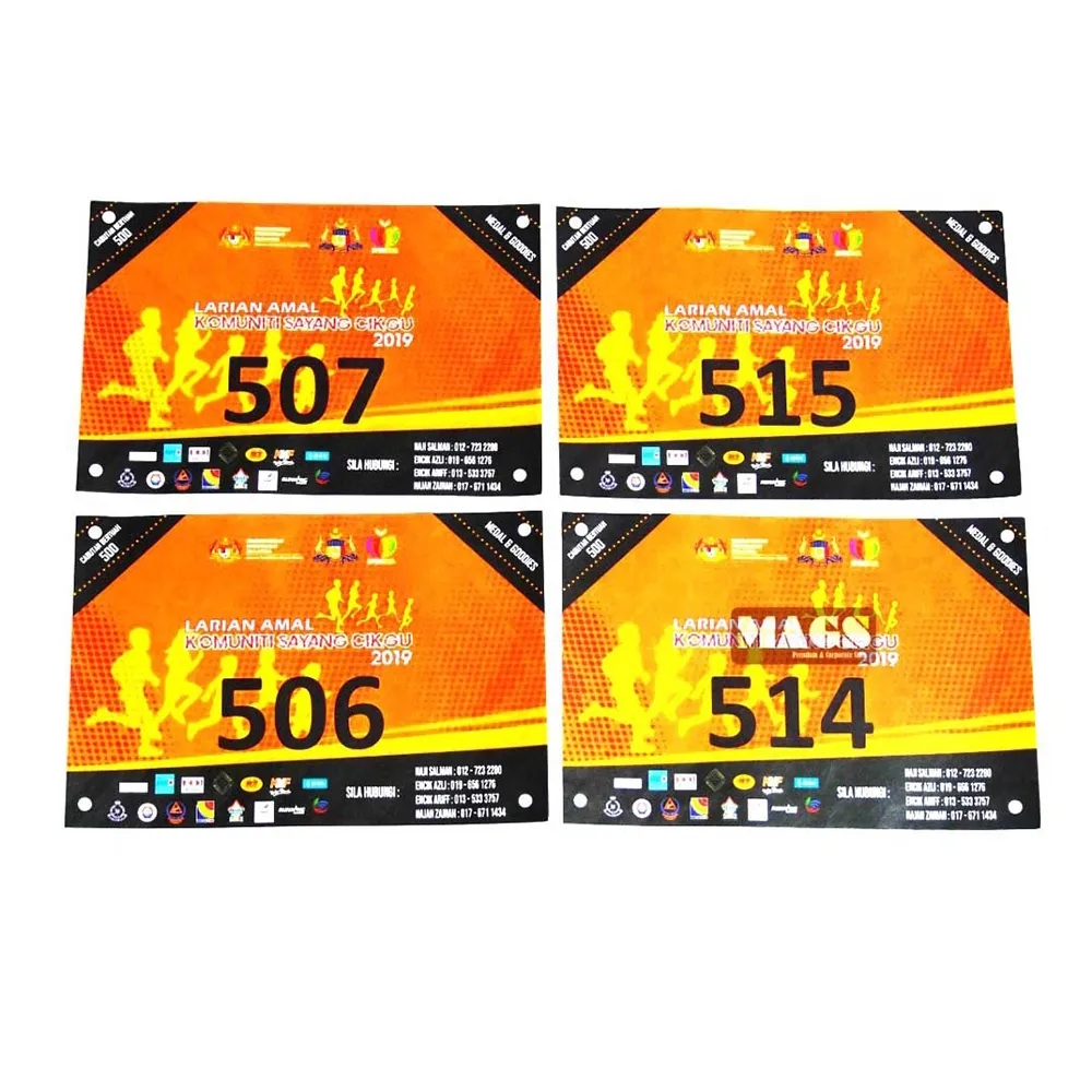 Custom Marathon Bib Number 2
