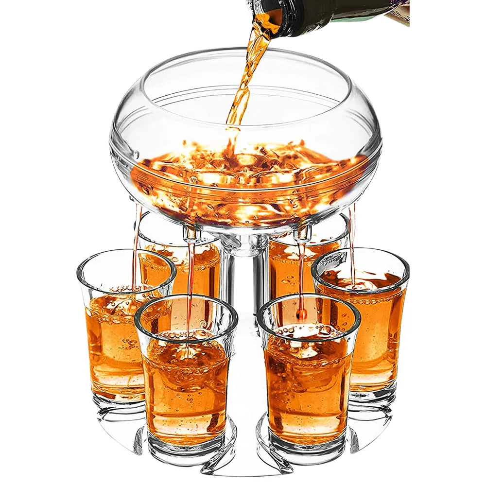 Shot Dispenser and Drinking Glass Set 5