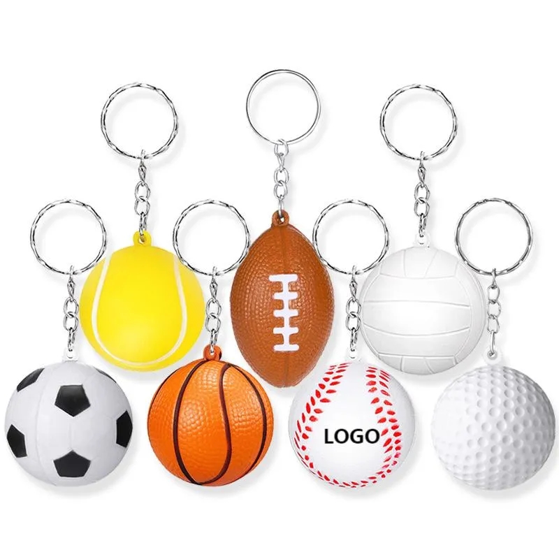 Ball Stress Reliever Key Chain 4