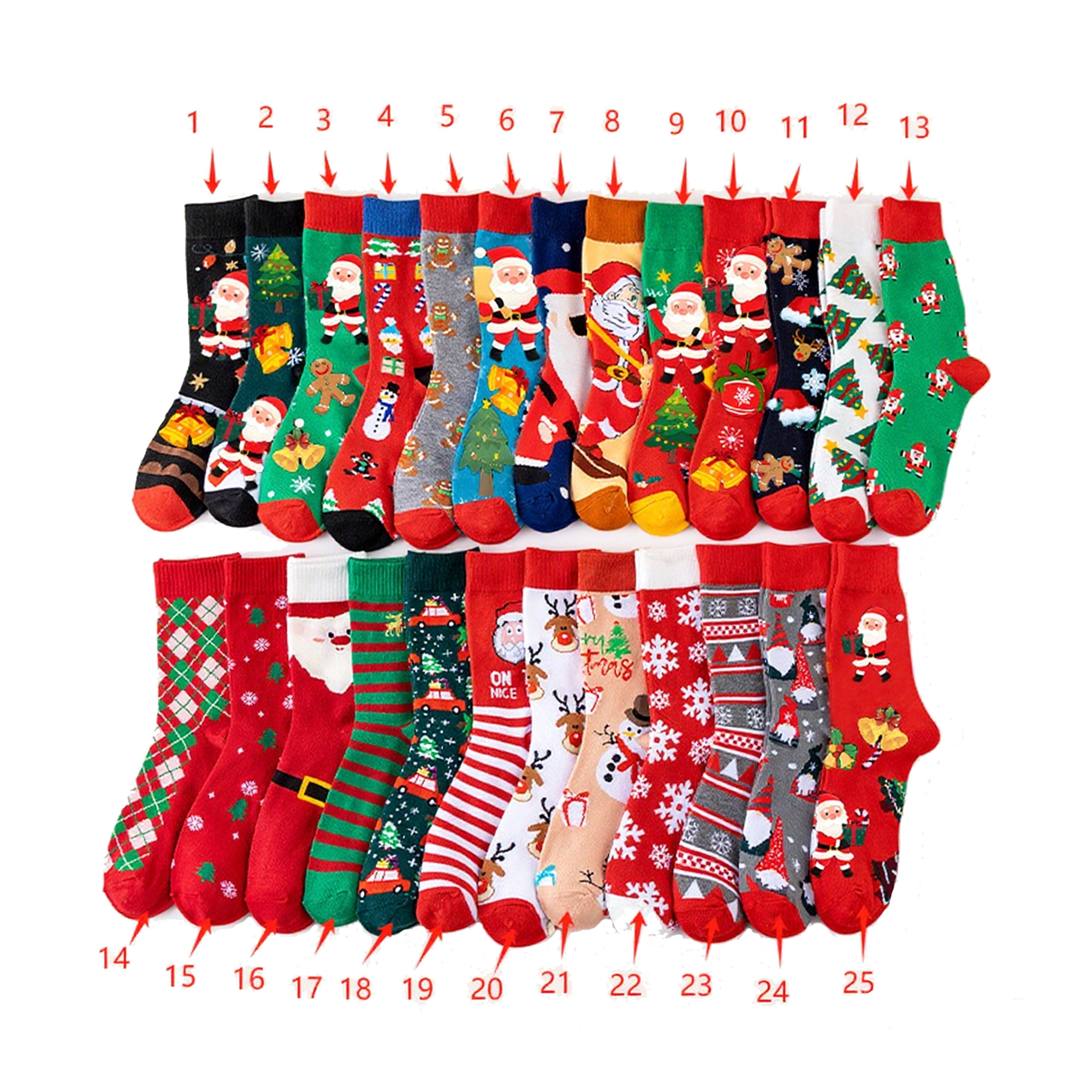 Colorful Christmas Socks 8
