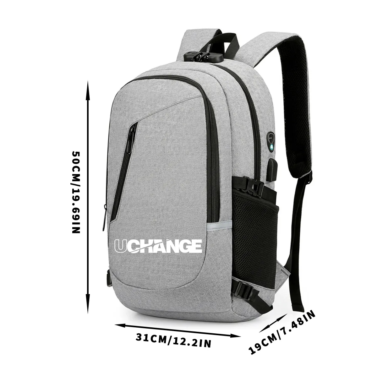 Laptop Backpack,Business Travel Anti Theft Slim Durable Laptops Backpack with USB Charging Port 4