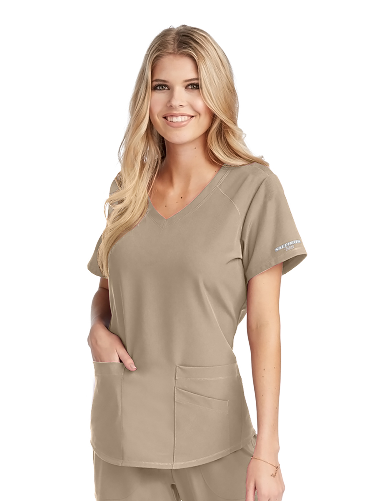 Skechers - Women's Three-Pocket Curved V-Neck Breeze Scrub Top 5