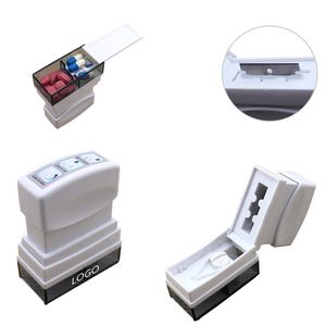 Ergonomic Hand Press Pill Case With Built In Cutter And Splitter 3