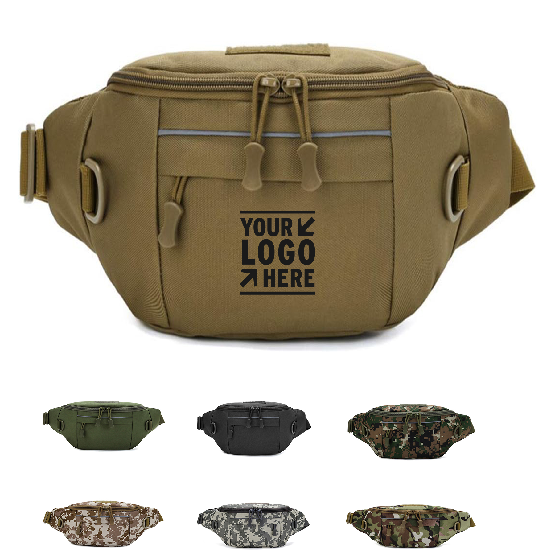 Tactical Waist Bag Nylon Oxford Utility Multipurpose EDC Crossbody Sling Pack Chest Daypack