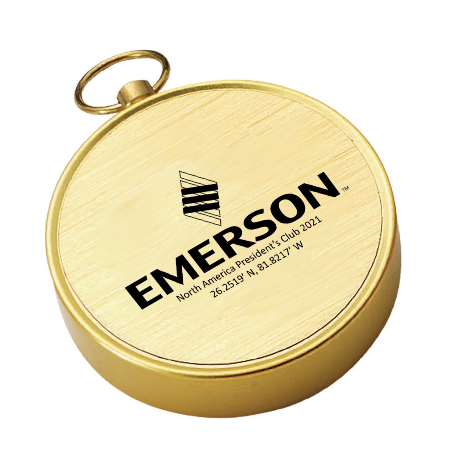 Cedar Creek® Open-Faced Brass Colored Compass 3