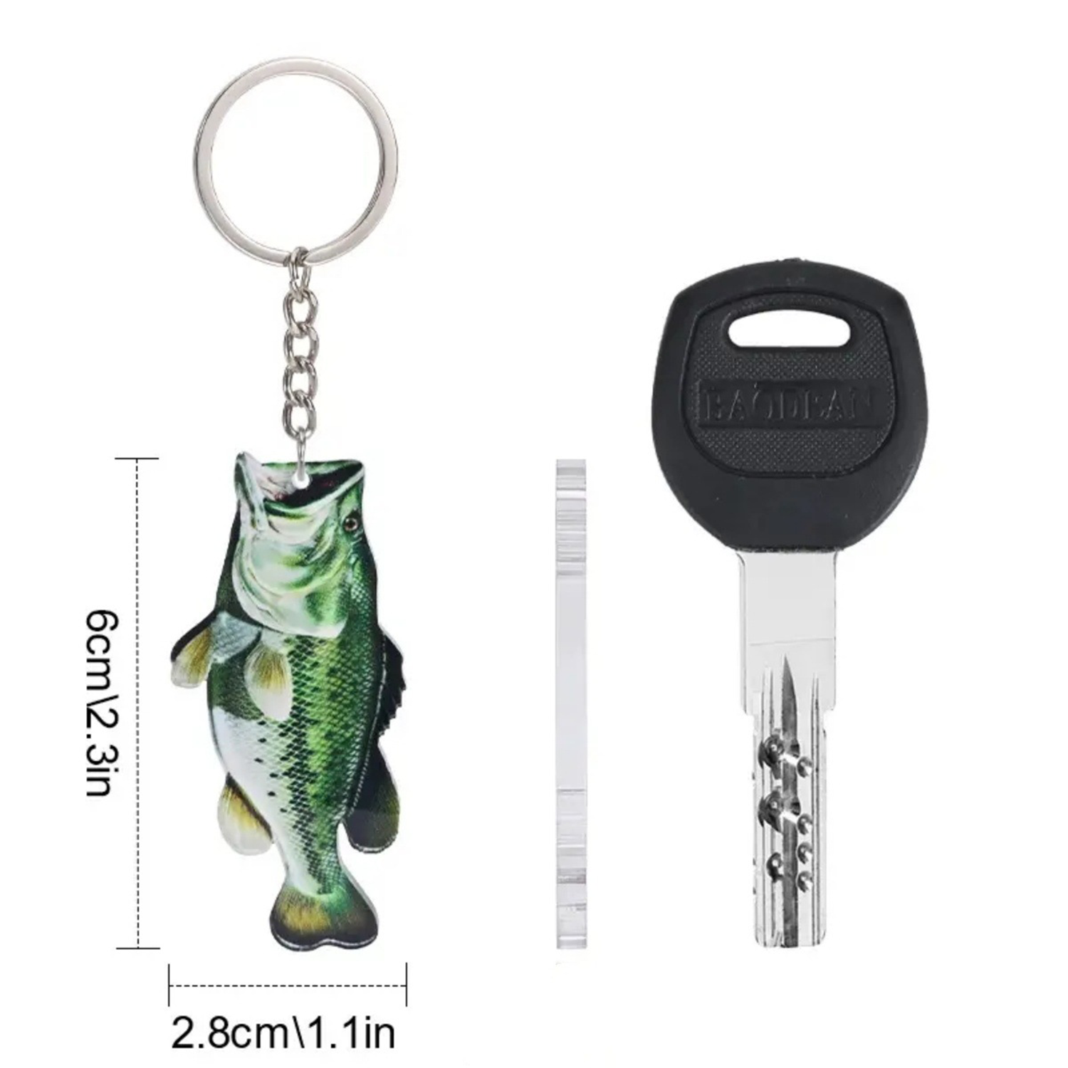 Fisherman Fishing Fish Keychain 2