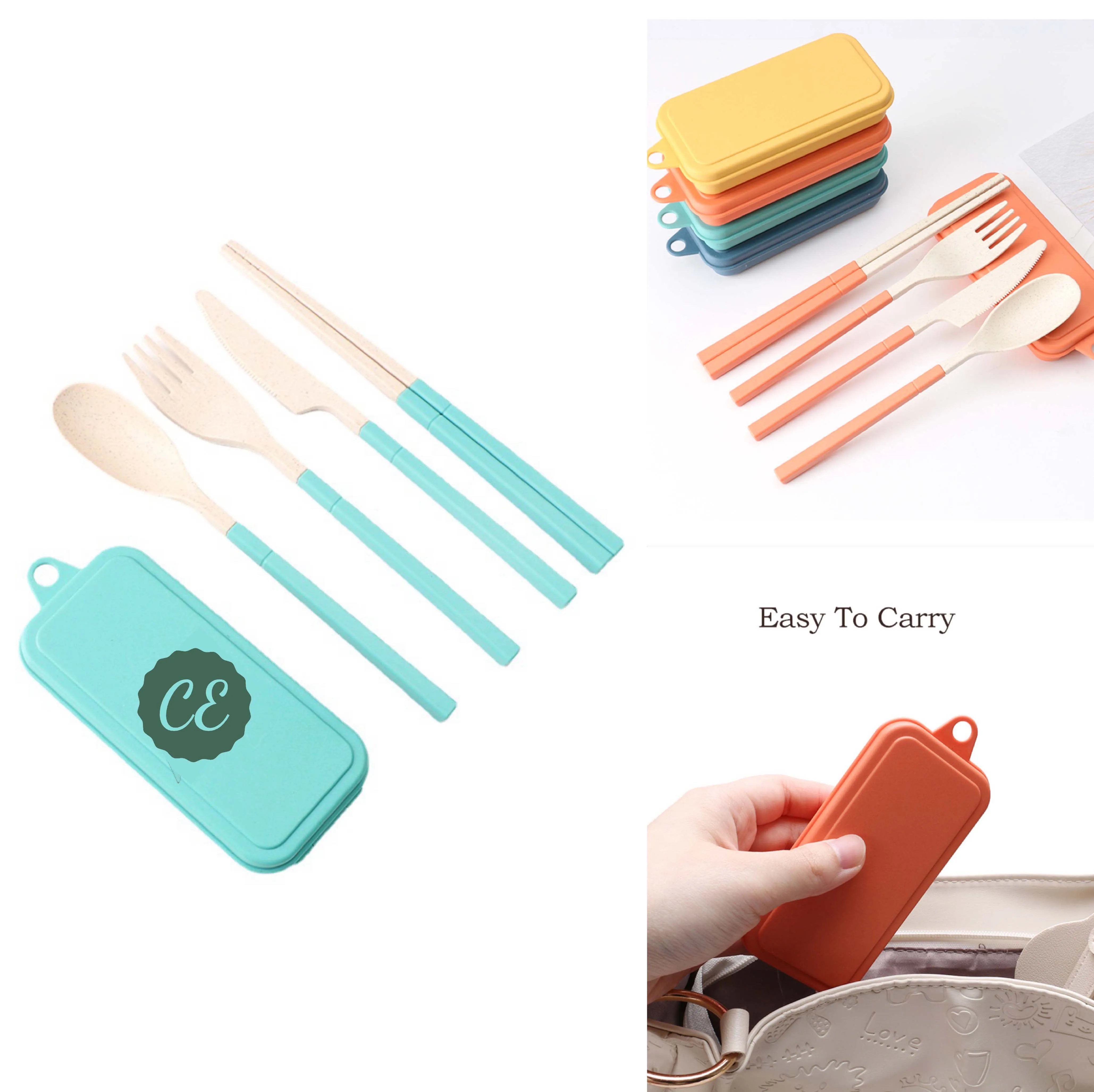 Wheat Straw Cutlery Combination 1