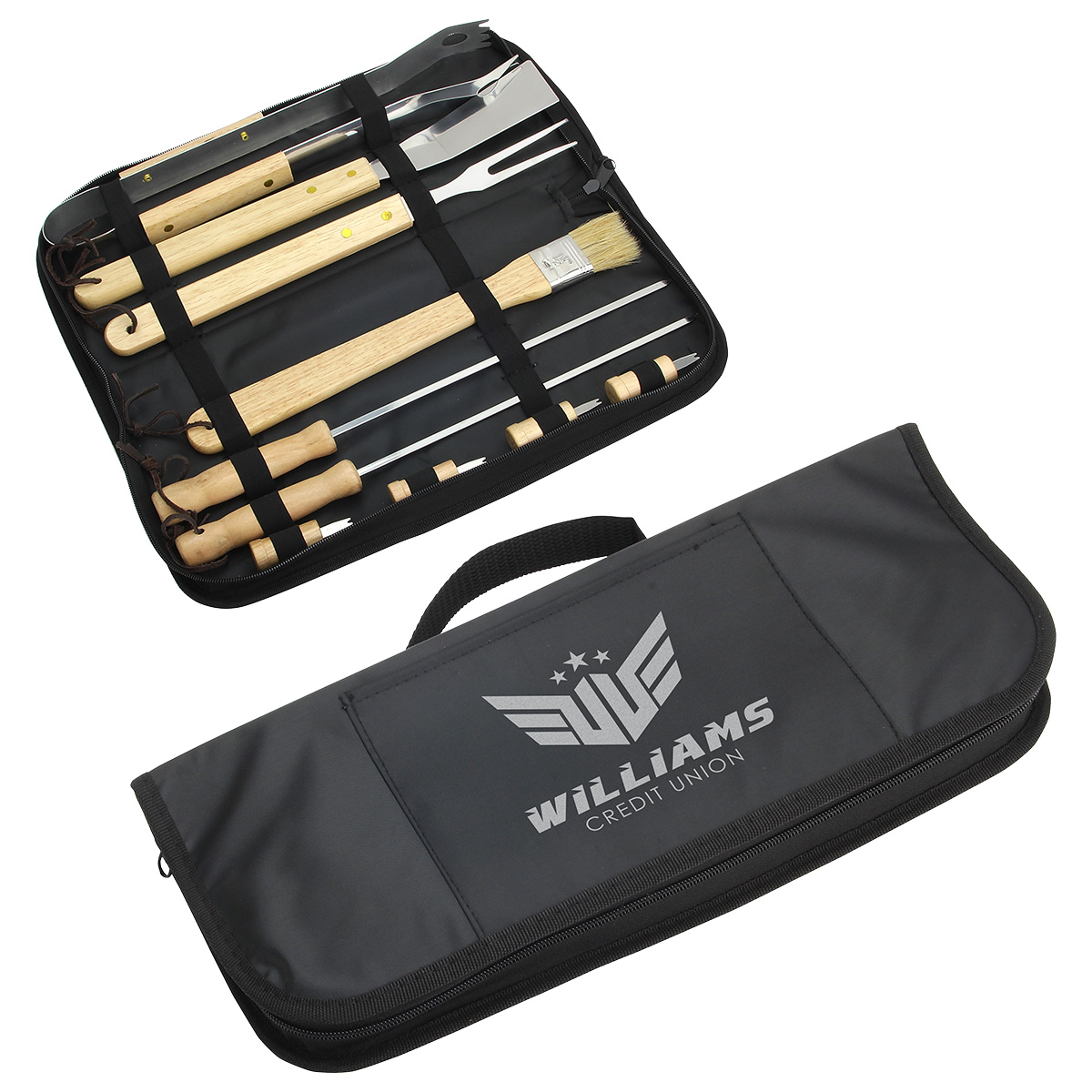Redwood 10-piece Stainless Steel BBQ Set with Carrying Bag 5