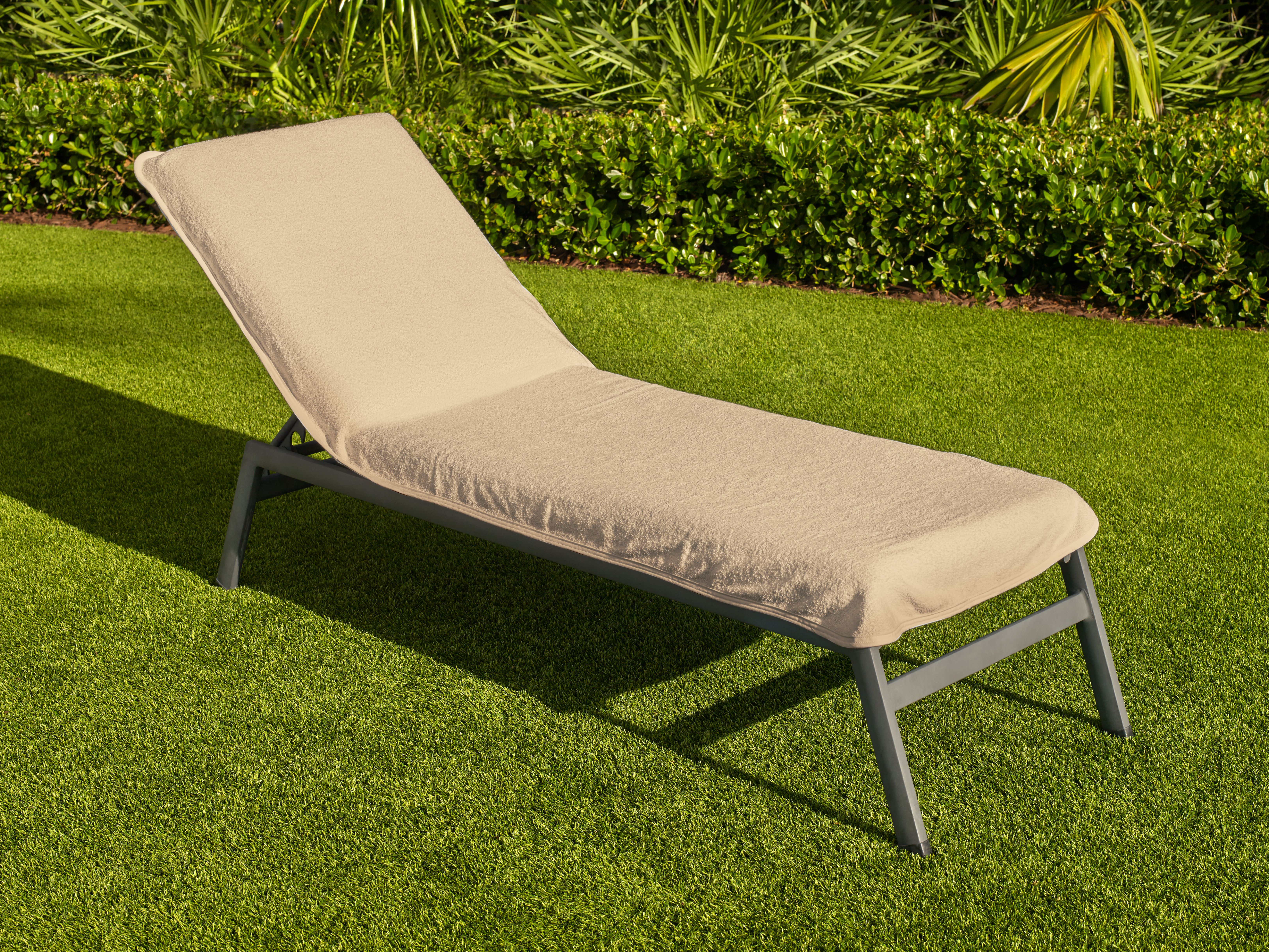 Terry Lounge Chair Cover w/Fitted Hood (85"x30") 2