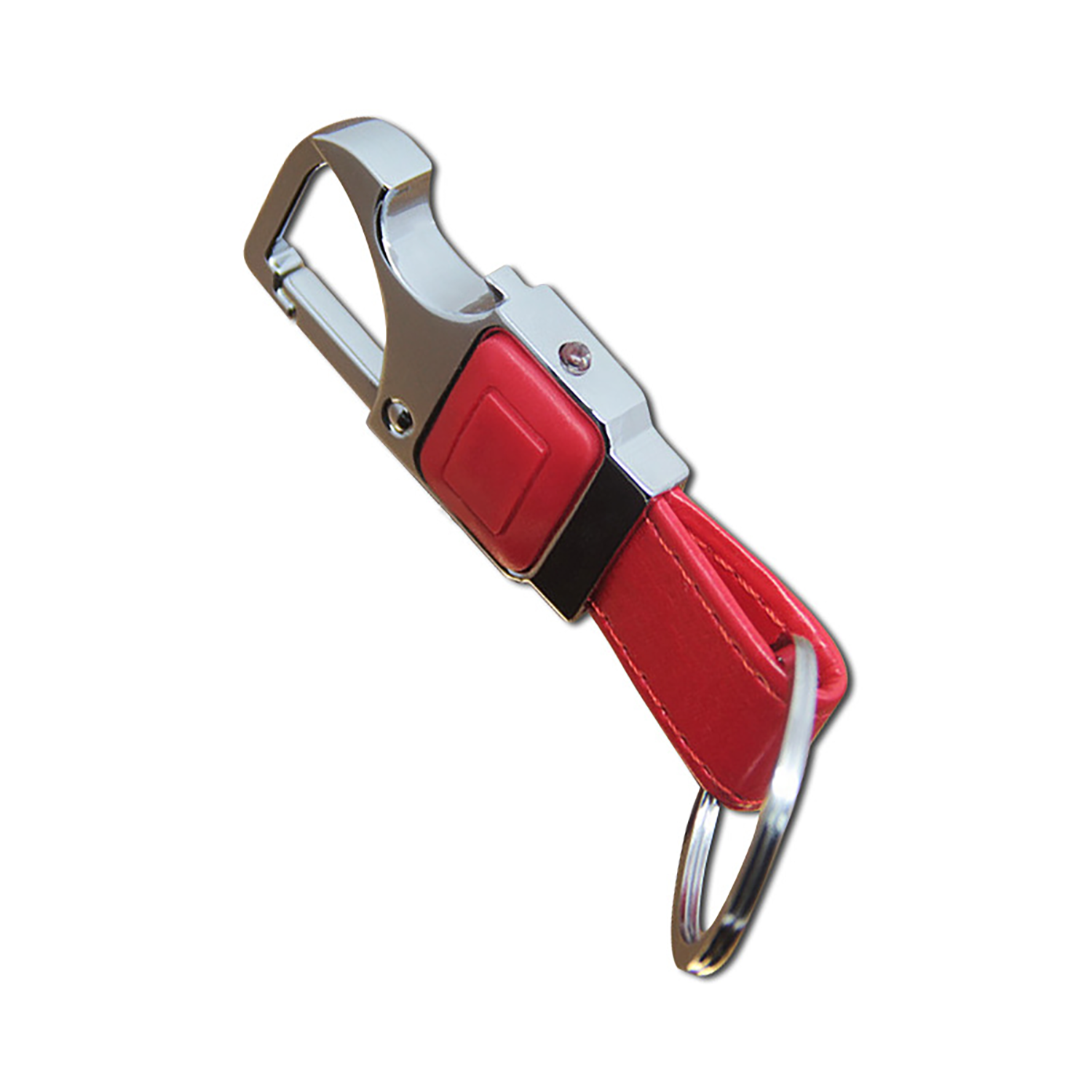 LED PU Leather Keychain Bottle Opener 4