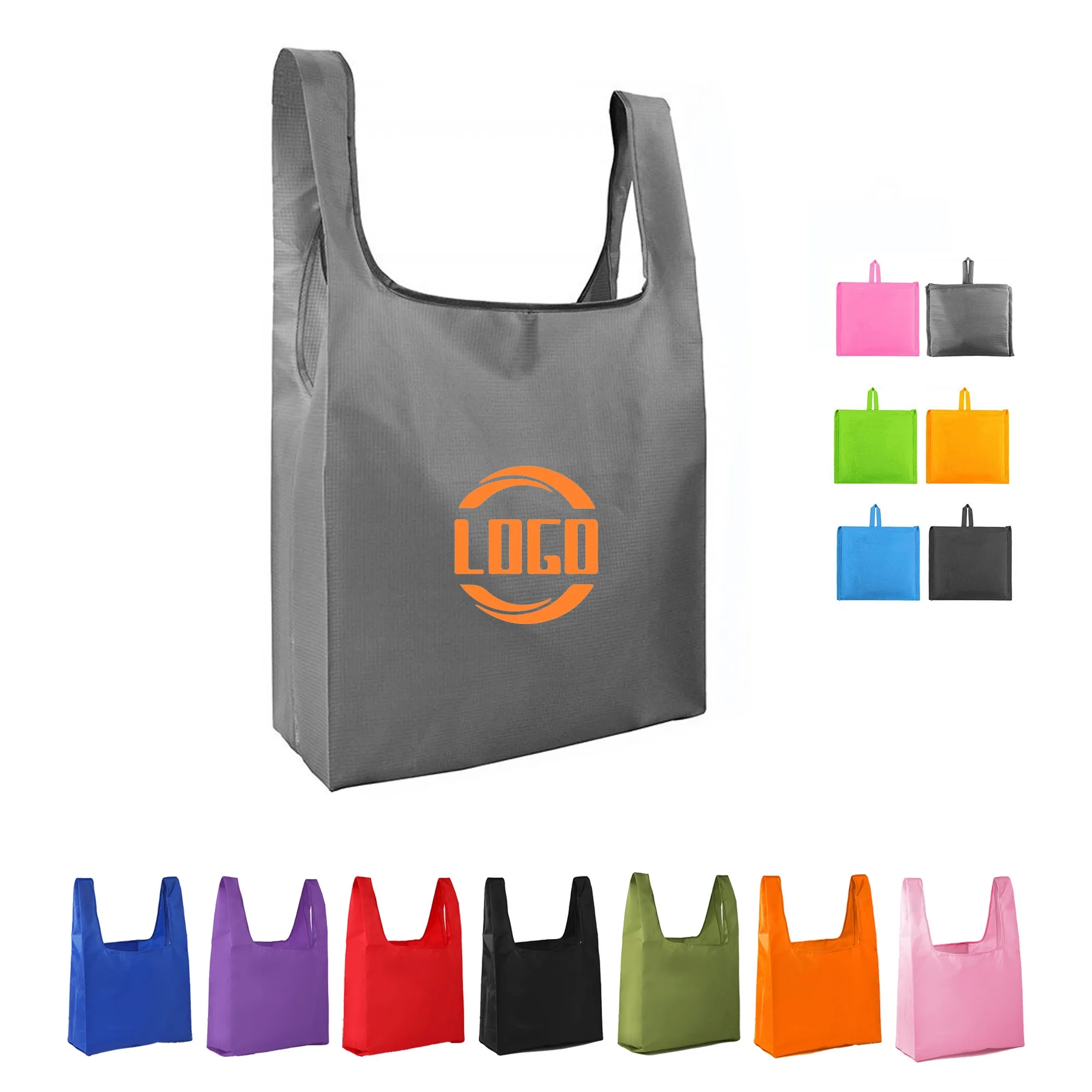 Foldable Grocery Tote Bag with Pouch