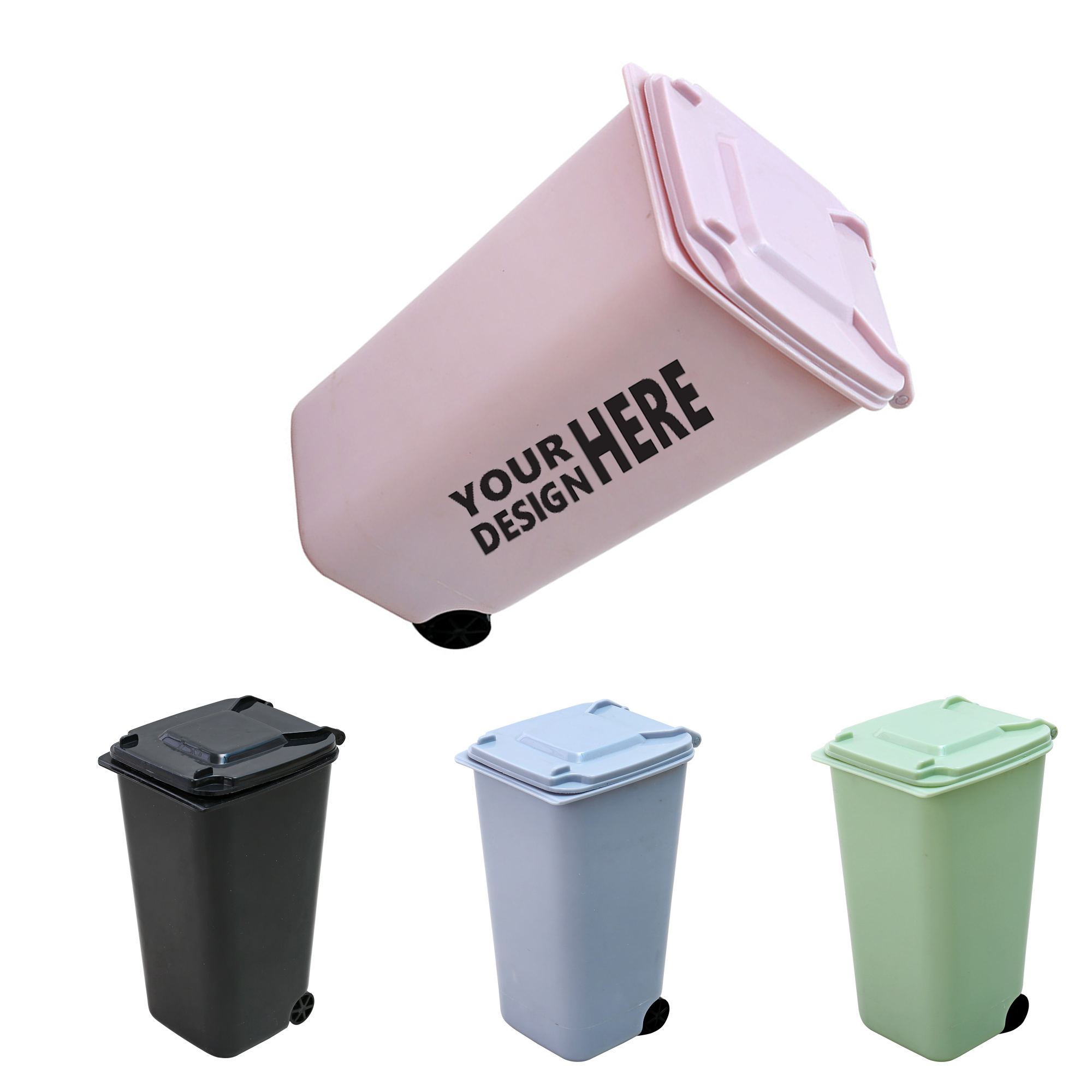 Pen Holder Desktop Mini Trash Can 2