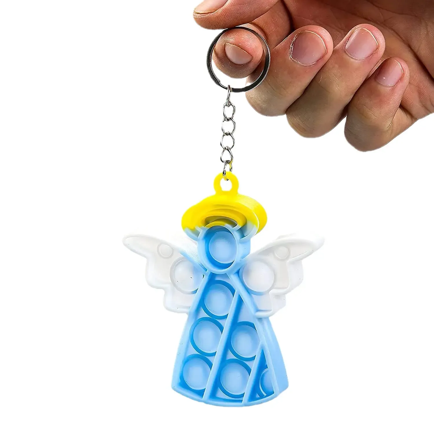 Christmas Series Bubble Push Pop Keychain 4