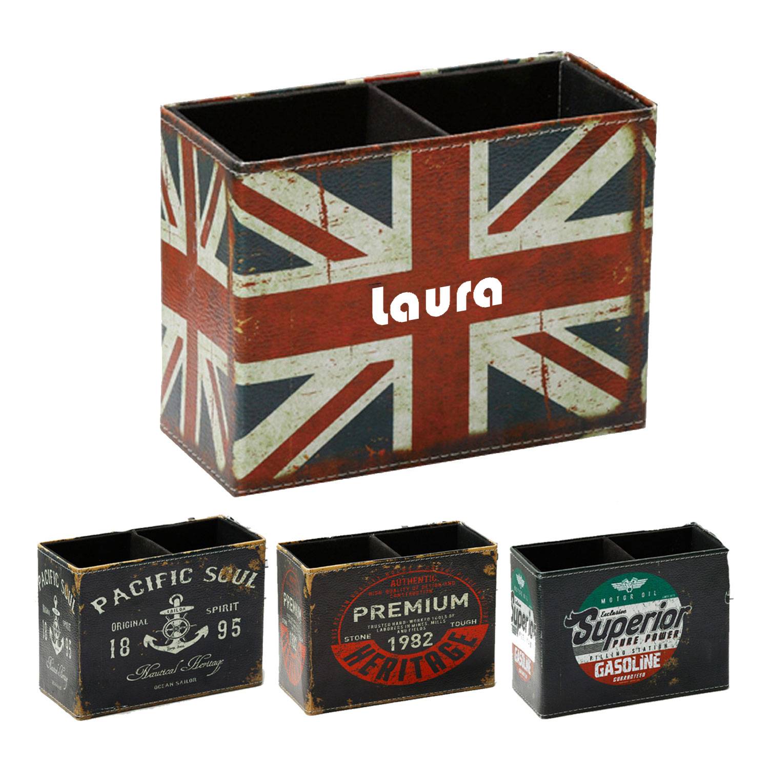 Pen holder, stationery, leather storage box 4